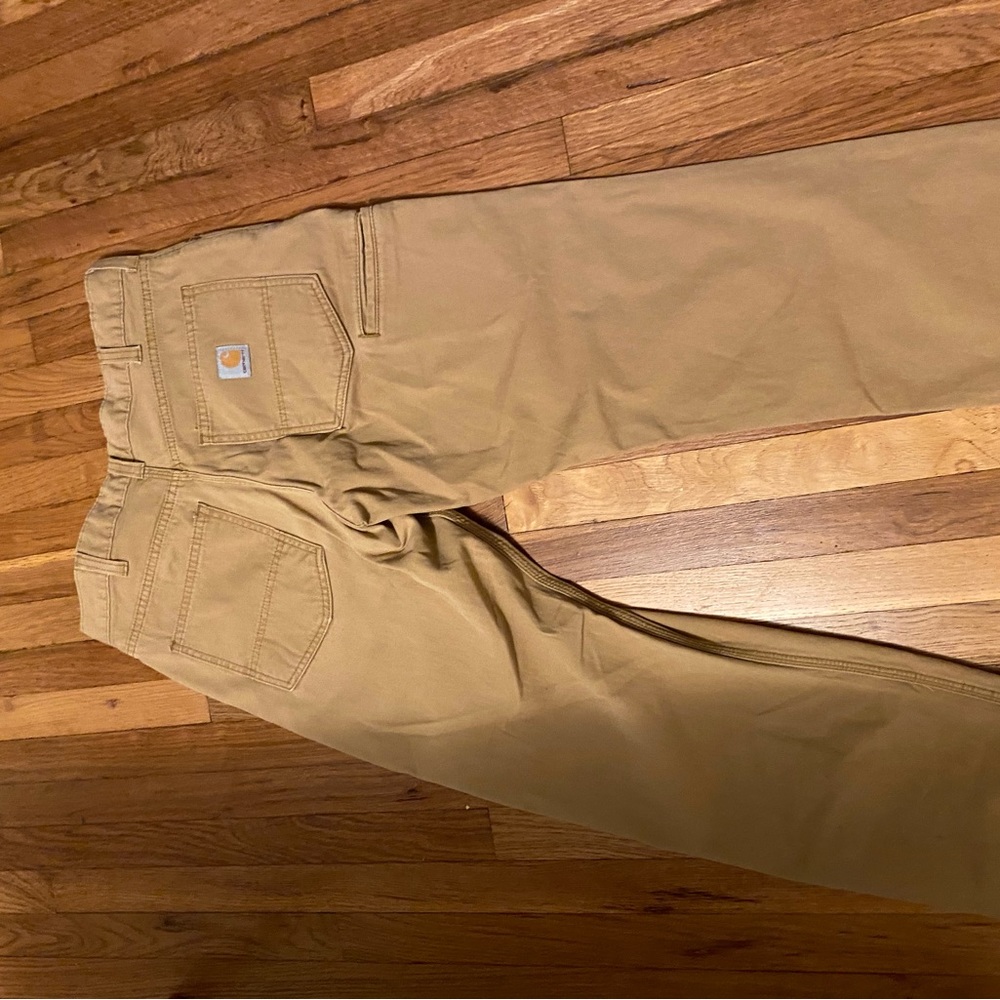 Beige Carhartt carpenter pants